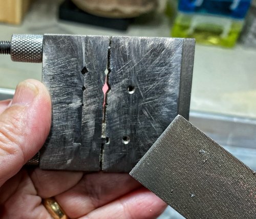 Susan LeGuyader's Classic Bangle Bracelet - , Contemporary Wire Jewelry, Texturing, Butane Torch, Soldering, Solder, Now is the point to add texture